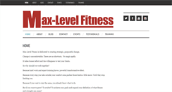 Desktop Screenshot of max-levelfitness.com