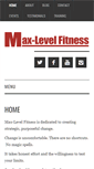 Mobile Screenshot of max-levelfitness.com